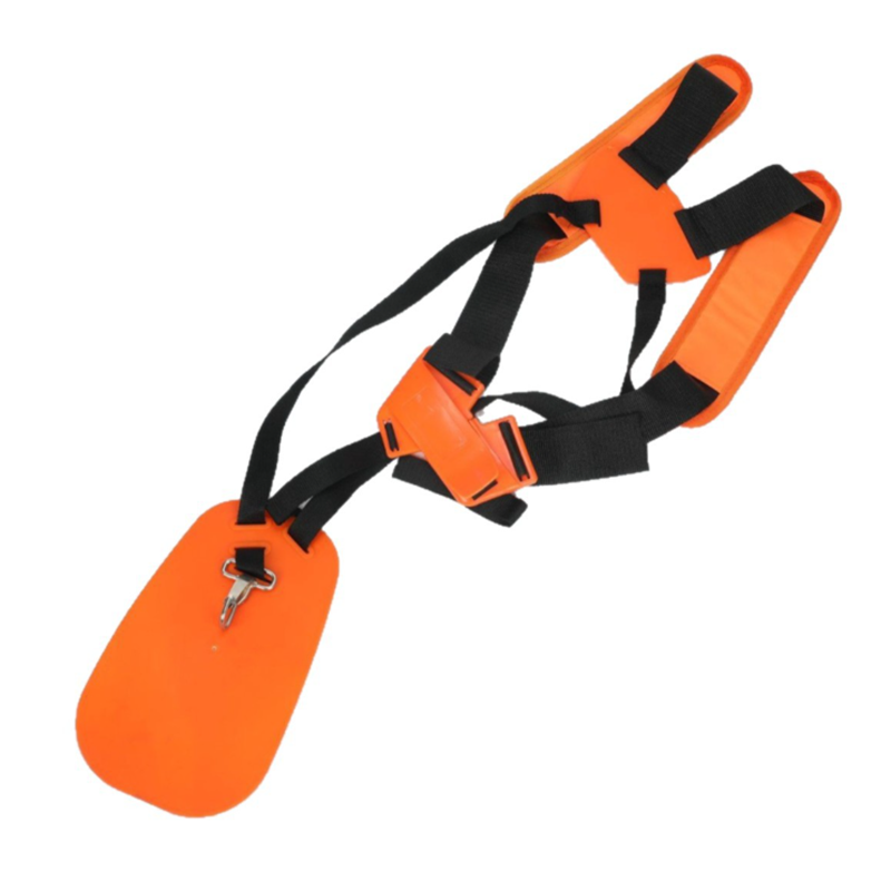 Adjustable shoulder strap for lawnmower