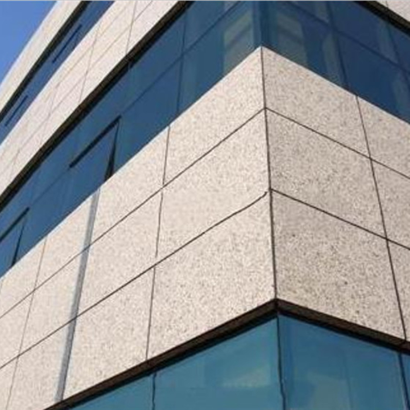 Marble curtain wall installation effect picture